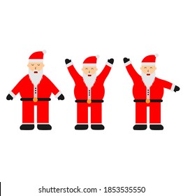 Cute trendy Santa Claus character vector graphics, great for avatars, icons, mascots,and more