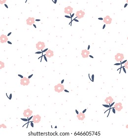 cute Trendy Seamless Floral Pattern