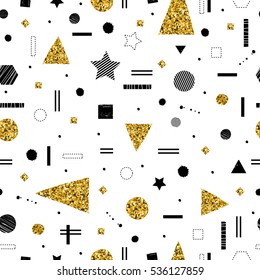 Cute trendy seamless pattern in scandinavian style.  All elements are  hidden under mask. Pattern are not cropped and can be edited
