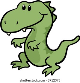 cute T-Rex dinosaur vector illustration