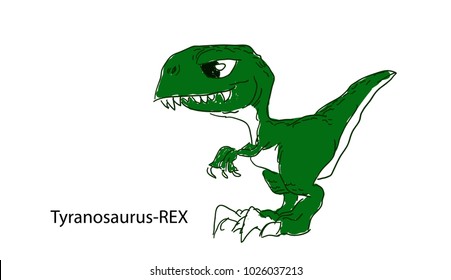 cute t-rex for kid t-shirt