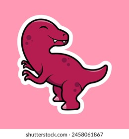 Cute T-rex vector illustration design