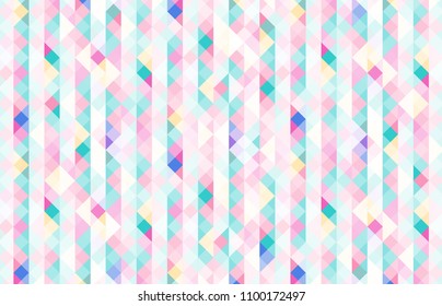 Cute triangle pattern colorful abstract background vector
