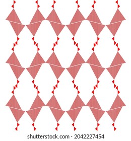 Cute triangle seamless pattern. geometric background for fabric, textile, wrapping paper, scrapbooking.