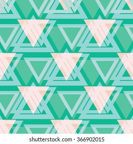 Cute triangles pattern print.Creative modern geometry mosaic texture background