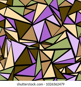 Cute triangular grid geometric seamless backdrop. Minimal triangles polygonal mosaic. Diamond triangle brochure minimal design for business flyer.