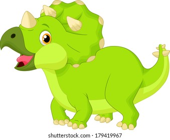 Cute triceratops cartoon