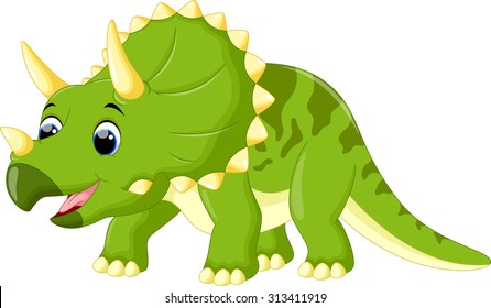 Cute triceratops cartoon