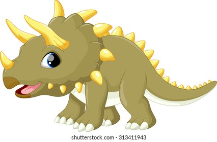 Cute triceratops cartoon