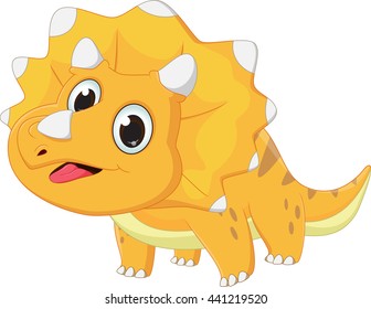 Cute triceratops cartoon