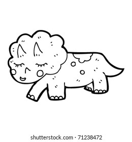 cute triceratops cartoon