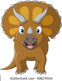 Cute Triceratops three horned