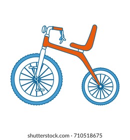 cute tricycle isolated icon