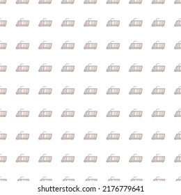 Cute trolleybus seamless pattern. City transport wallpaper. Kids electric vehicle background. Simple design for fabric, textile print, wrapping, cover, surface