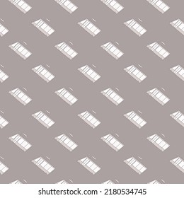 Patrón de trolebús sin fisuras. Papel mural de transporte urbano. Fondo del vehículo eléctrico infantil. Diseño sencillo para tela, impresión textil, envoltura, cubierta, superficie