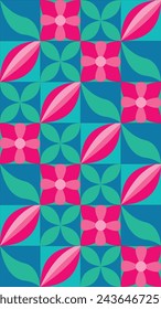 Cute Tropical Flower Seamless Background