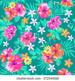 cute tropical print ~ seamless background