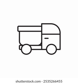 cute truck icon sign vector