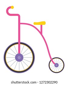 cute trycicle toy icon