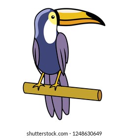 cute tucano cartoon