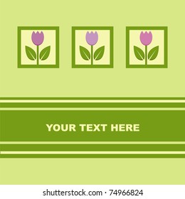 cute tulips card