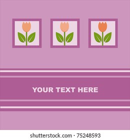 cute tulips card