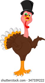 cute turkey bird cartoon