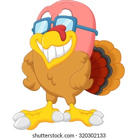 Cute turkey cartoon