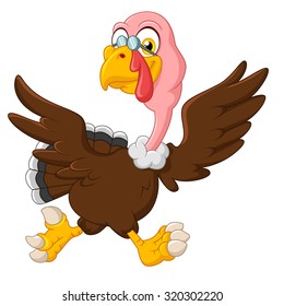 Cute turkey cartoon