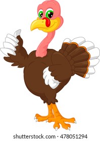 cute turkey cartoon