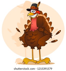 Cute turkey character