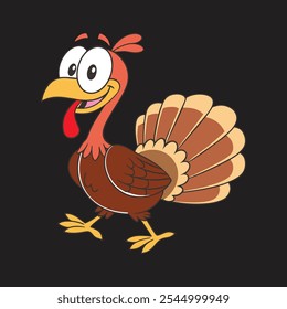 Cute turkey thanksgiving vector illustration design