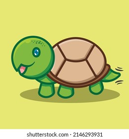 Cute Turtle Animal vector zoo