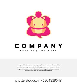 Cute turtle with bag logo creative vector design. Gradient logo premium vector