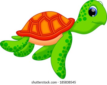Cute turtle cartoon