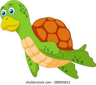 Cute turtle cartoon