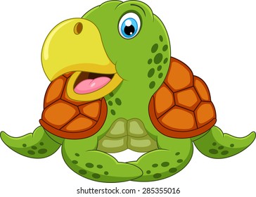 Cute turtle cartoon