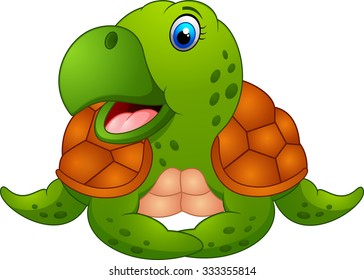 Cute turtle cartoon