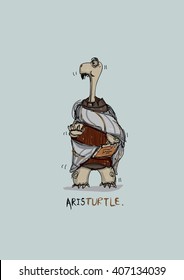 Cute turtle cartoon