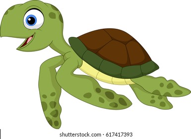 Cute turtle cartoon
