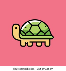 cute turtle cartoon character illustration