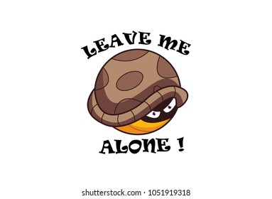 Cute Turtle Character. Vector Illustration. Isolated on white background.