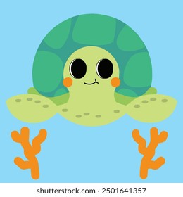 Cute turtle clip art, Turtle illustrations