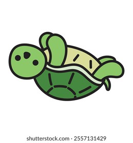 Cute Turtle Doodle Illustration - 10