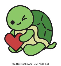 Cute Turtle Doodle Illustration - 12