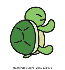 Cute Turtle Doodle Illustration - 15