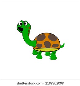 cute turtle illustration vector for icon