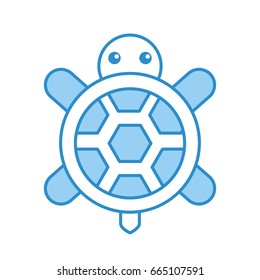 cute turtle isolated icon