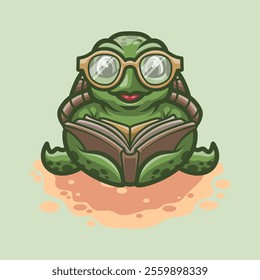 Cute Turtle Mascot Vector Illustration Great for your brand business