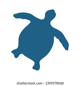 Cute turtle silhouette cartoon vector illustration motif set. Hand drawn isolated endangered ocean life elements clipart for animal conservation blog, shell graphic, world turtle day web buttons.